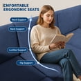 thumbnail image 3 of l-Shaped Sectional Sofa 103" Sectional Sofa, Velvet Convertible Couch with 1200LBS Weight Capacity,Deep Seat Modular Oversized Couch for Living Room, Apartment, Studio, 3 of 3