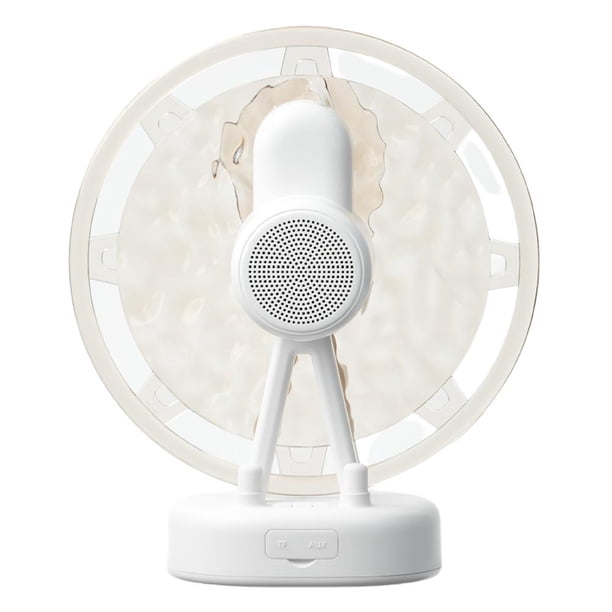 LUVCLS Altavoz Bluetooth con sonido de ondas de agua y luz de ambiente RGB
