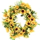 thumbnail image 4 of Hola girasol guirnalda decoración de puerta ins decoración nórdica de flores de sol hola decoración colgante 45cm ANGGREK  Otros, 4 of 8