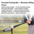thumbnail image 6 of Gamexcel 30 in Weighted Baseball Bat Swing Trainer, Carbon Steel Practice Bat for Youth Teen Baseball and Softball Training, Black, 6 of 8