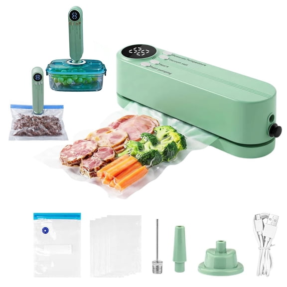 Mini Vacuum Sealer, 3-in-1 Cordless Handheld Vacuum Sealer for Dry/Moist Food Storage , Heat Sealer for Chip Bags, Portable, Rechargeable, for Kitchen, Food Preservation, Snack Packaging