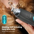 thumbnail image 6 of Oneisall 4-in-1 Cordless Dog Grooming Kit with LED Light, FC10 Dog Clippers & Dog Paw Trimmer & Dog Nail Grinder & Dog Grooming Clippers, Blue Grey, 6 of 9