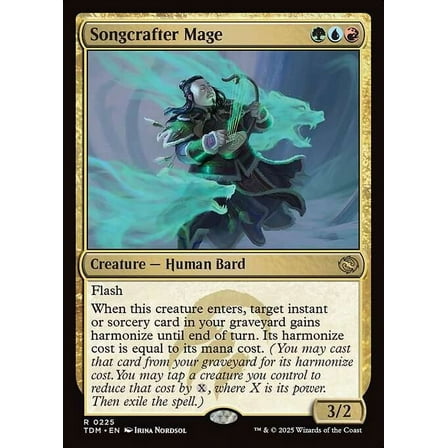 MtG Tarkir: Dragonstorm Rare Songcrafter Mage #225