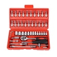 thumbnail image 4 of Juego de llaves de trinquete de enchufe genérico de 46 piezas Shamjiam Kit de herramientas automotrices, 4 of 8