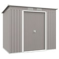 thumbnail image 1 of Outsunny 7' x 4' Lean to Outdoor Storage Shed with Foundation Kit, 1 of 10