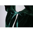 thumbnail image 5 of Capa de disfraz VGLOOK de terciopelo con capucha, extra larga, 160 cm, color verde, 5 of 5