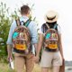 thumbnail image 4 of Disketp Modern Urban Monkey print Canvas Backpack Lightweight Travel Daypack Student Rucksack Laptop Backpack-, 4 of 5