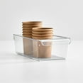 thumbnail image 4 of Linus Plastic Fridge and Freezer Storage Organizer Bin with Handle, Clear Container for Food, Drinks, Produce Organization, BPA-Free&nbsp;, 11.5" x 6" x 3.5", Clear, 4 of 6