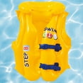 thumbnail image 2 of Pool Central Children's Swimming Pool Training Vinyl Swim Vest - Yellow/Blue - XS, 2 of 5