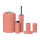 thumbnail image 3 of Juego de accesorios de baño de 6 piezas con diseño moderno, jabonera, escobilla de inodoro, jabón Morandi Naranja, 3 of 9