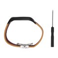thumbnail image 3 of Correa de cuero de repuesto para reloj inteligente Carcasa de aleación con destornillador para reloj Tomtom Touch Correa marrón Carcasa negra, 3 of 10