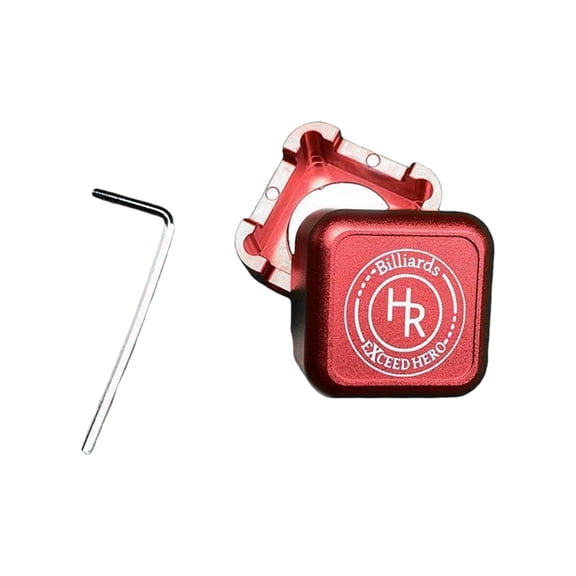 AMLESO Billiard Chalk Storage Box Accessories Pocket Mini Carrier Cue Chalk Holder Snooker Chalk Box for Billiard Cue Sport Red