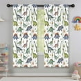 thumbnail image 5 of Blackout Kids Curtains,Watercolor Dinosaurs Eggs Plants Pattern Childrens Insulated Curtains Set Of 2,Bedroom Essentials,Toddler Room Decor 42"x63", 5 of 5