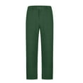 thumbnail image 6 of Army Lime Green Faux Linen for Man Winter Fall Work Office Wild Cargo Beach Elegant Casual Hawaiian Trousers Pants Blazers Outfits Mens Button Zip Up 2025 M, 6 of 6