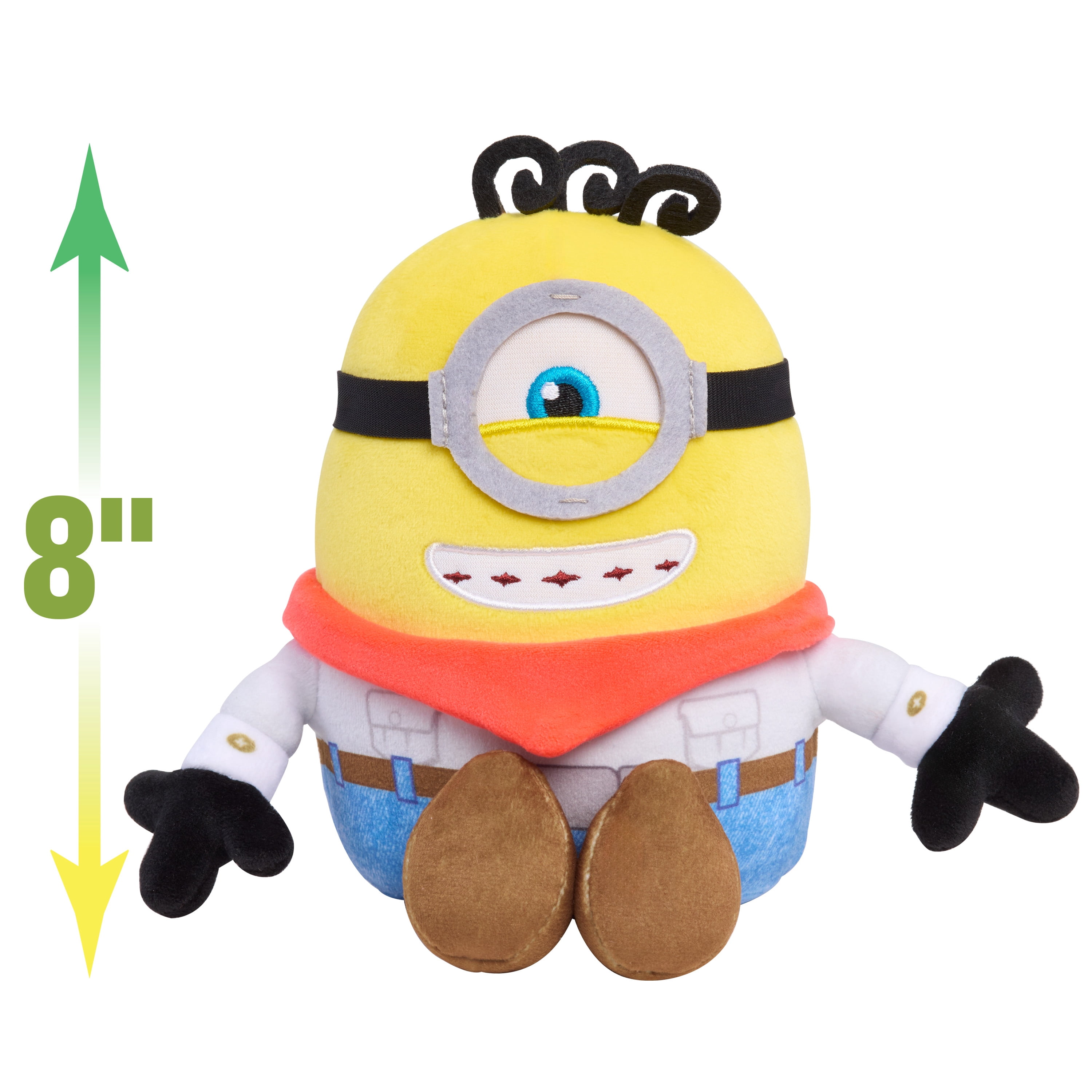Illumination Minions & Monsters James Squooshy Plush Toy, Sensory Fidget Toy with Bean Fill, Ages 3+