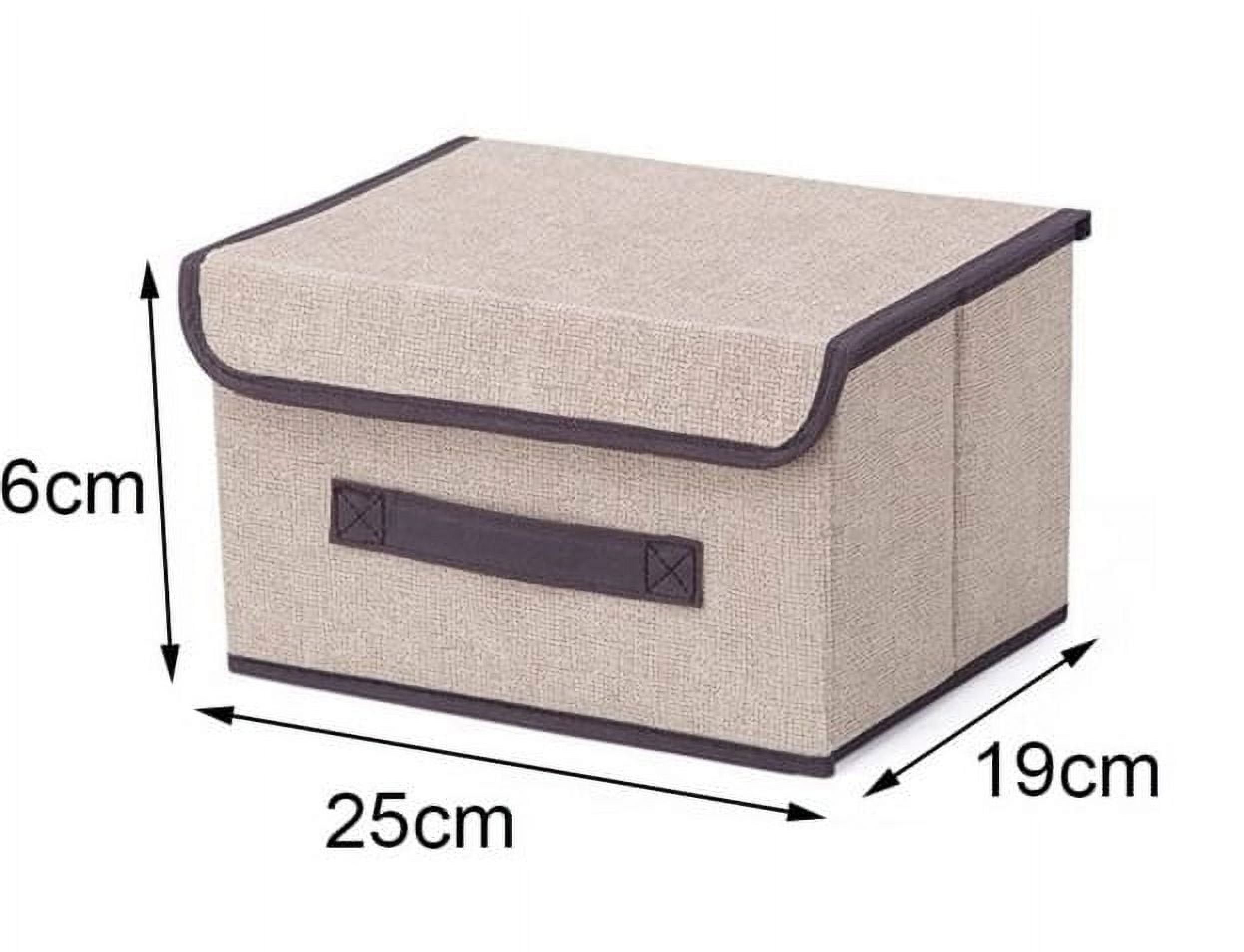 EBIGIC Small Storage Bins,Collapsible Fabric Storage Organizer  9.0x7.5x7.5 3 Pack,Mini Storage Box,fit for closet, living room,  bookshelf, Kids