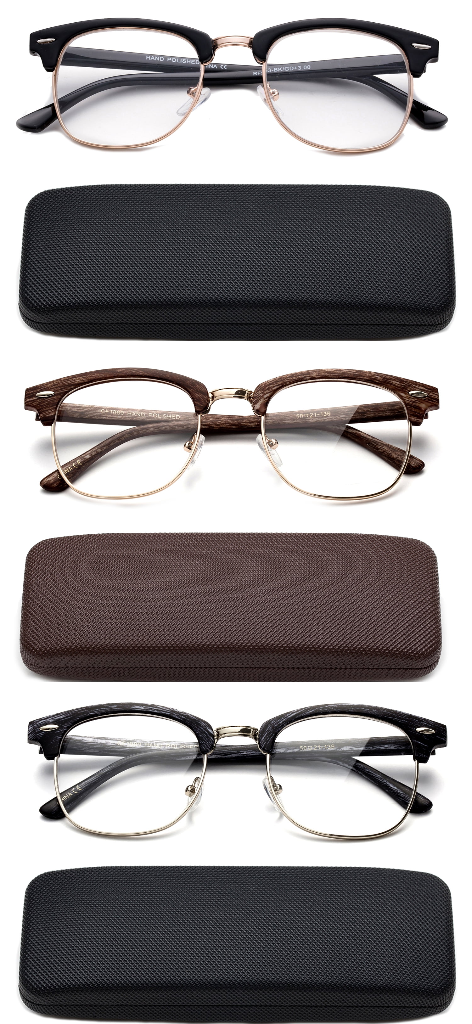Puri Horned Rim Glass Lens Fashion Sunglasses for Men and Women Newbee Fashion