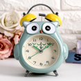 thumbnail image 2 of Reloj despertador para niños, reloj despertador analógico con campana ruidosa de búho, reloj de escritorio silencioso sin tictac con, 2 of 4