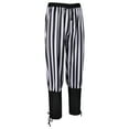 thumbnail image 4 of USNSM Men's Medieval Capris Drawstring Waist Ankle Banded Pants Fashion Spring Autumn Outdoor Casual Stripe Trouser Black XL, 4 of 8