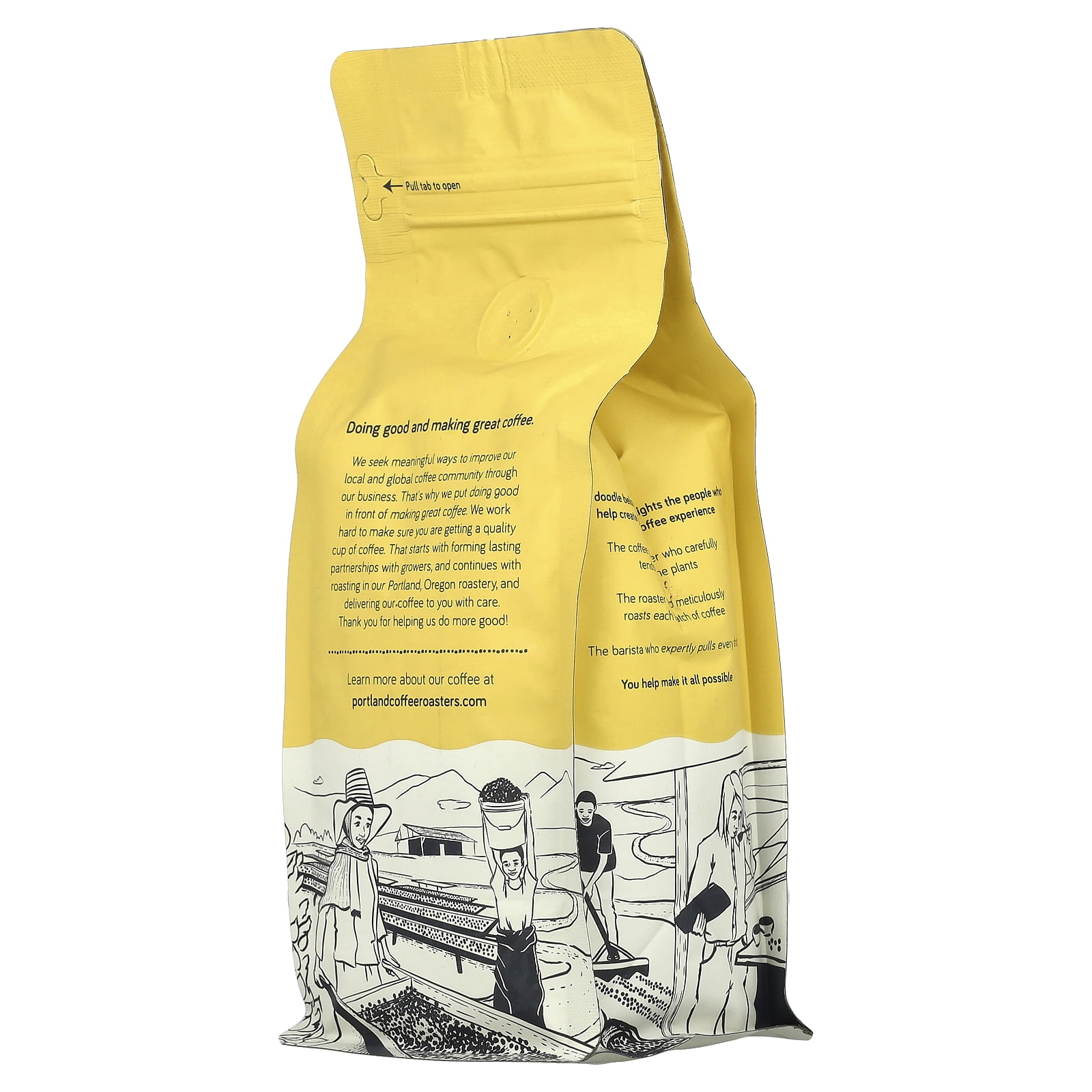 Portland Coffee Roasters Organic Whole Bean Medium Roast Portland House Coffee 12 oz