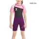 thumbnail image 5 of Soidarity Traje de neopreno para niños Ropa de buceo profesional Mangas cortas protectoras Niños Niñas Ropa de baño para piscina Ropa de playa Deportes acuáticos Negro+Rosa XXL Soidarity OD003692-05, 5 of 6