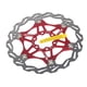 thumbnail image 1 of Yuarrent Rotor de freno de disco de bicicleta, pastilla de freno de bicicleta de acero inoxidable, accesorio de ciclismo Ciclismo Rojo 203MM, 1 of 6