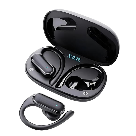 Audifonos Bluetooth Deportivos Con Earhook Ear Buds Modelo Negro
