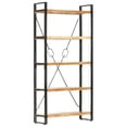 thumbnail image 1 of vidaXL 5-Tier Bookcase 90x30x180 cm Solid Acacia Wood, 1 of 5