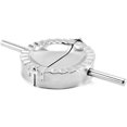 thumbnail image 4 of 5" X-Large Stainless Steel Empanada Maker Dumpling Maker & Cleaning Towel,Ravioli Pierogi Mould Tool,Wraper Dough Cutter With Long Handle,For Pocket Pie Ravioli Dumpling Pastry, 4 of 5