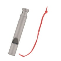 Titanium Camping Whistle with Loud Sound for Daily Use and Outdoor Activities Silver