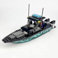 thumbnail image 3 of City Coast Guard Boat Building Blocks Sets, Police Boat銆丷escue Boat銆丟uard Boat 銆丳atrol Boat and Rescure Helicopter, Fun Gifts for Boys and Girls锛孋ompatible with Lego 630 Building Accessory, 3 of 10