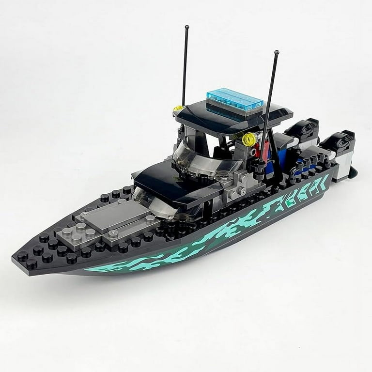 City Coast Guard Boat Building Blocks Sets Police Boat Rescue Boat Guard Boat Patrol Boat and Rescure Helicopter Fun Gifts for Boys and Girls Compatible with Lego 630 Building Accessory Walmart