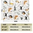 thumbnail image 4 of Cat Blanket Animals Pet Pattern Throw Blanket Super Soft Flannel Fleece Blanket Lightweight Fluffy Plush Bed Blanket for Cat Lovers Kids Girls Women Adults 50"X60", 4 of 6
