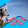 thumbnail image 2 of Ztto 1 par de nylon fibra bicicleta pedal antideslizante color sólido ciclo de ciclo de montaña piezas de bicicleta pedales componente adjunto rojo tholdsy OD002857-02, 2 of 7