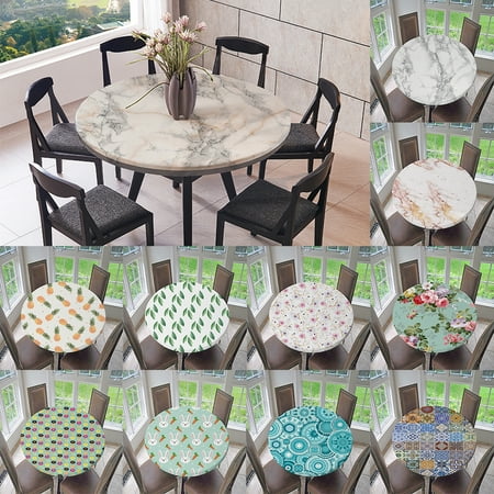 4 Pieces Non Slip Tablecloth Elastic Edge Round Table Cover Cloth Decor 48 Canada 4 Pieces Non Slip Tablecloth Elastic, 48 Round Table Cover With Elastic Edge