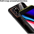 thumbnail image 6 of Unique Light Thin Stylish Glossy Marbled Tempered Glass Phone Case for Samsung Galaxy S23 S22 S21 S20 Ultra Plus FE Back Cover. Cool Exquisite Dropproof Bumper(White,S22 Plus), 6 of 8