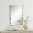 thumbnail image 2 of Renwil Basel 36" Tall Rectangular Irregular Mirror, Antique Brushed Brass, 2 of 5