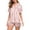 Pink, variant on WHEANG Womens Pajama Sets Button Down Summer Short Sleeve Collared Shirt & Short Sleep Pants Soft Breathable Lounge Wear Two Piece Outfit Casual Lightweight Pajamas for Women Set XL Pink