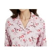 thumbnail image 4 of Apparonia Women's Pajama Sets 100% Cotton Flannel Ladies PJs Button Front Top Drawstring Bottoms Blush Blossom XXL, 4 of 7