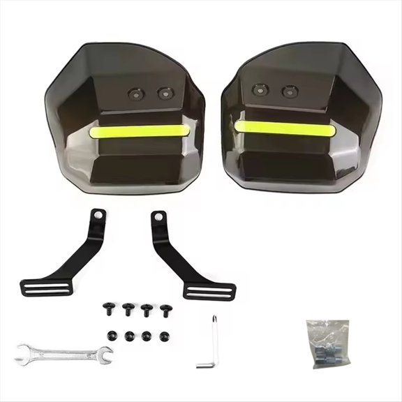 Easy to Install and Disassemble Hand Guard for Scooter Motorcycle ATV with Night Reflective Strip Wind Rain Protection,1 * Motorcycle hand guard kit