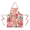 thumbnail image 2 of Pioneer Flower Floral Print Pattern Apron-Garden Aprons for Women with Pockets-Cotton Linen Waterproof Kitchen Cooking Gardening Aprons Adjustable for Kitchen,Cooking,BBQ and Salon 33x27 Inch, 2 of 7
