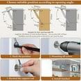 thumbnail image 5 of Hydraulic Struts, 4pcs Kitchen Door Hinge Gas Struts 100N Furniture Struts, Gas Struts for Kitchen Cabinet Door Lift with Screws, 5 of 5