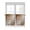 Brown, variant on Half Window Curtain 36 Inches Long, Brown Ombre Window Treatment Curtain Drapes, Modern Geometric Abstract Aesthetic Cream Small Tier Curtains for Bathroom Over Sink, 27.5"x36", 2 Panels