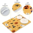 thumbnail image 4 of Coolnut Halloween Ghost Pumpkin Dish Drying Mat Absorbent Reversible Drying Pad Dish Drainer Rack Mat for Kitchen Countertops Sinks,24"x18", 4 of 6