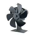 thumbnail image 2 of Fiudx Liquidación de ahorros de verano Ventilador de estufa de leña alimentado por calor, ventilador de chimenea con motores de 6 aspas, ventilador termoeléctrico para estufa de leña/pellets/troncos, 2 of 7