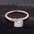 thumbnail image 2 of Cora Jewellery 2CT Double Prong Cushion Moissanite Solitaire Engagement Ring For Women, 14K Rose Gold, 2 of 7