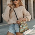 thumbnail image 4 of Eheartsgir Vintage Travel Print Ladies Crossbody Bag Purse Satchel, Waterproof Stylish Shoulder Bag Spacious for Everyday Dating, 4 of 7