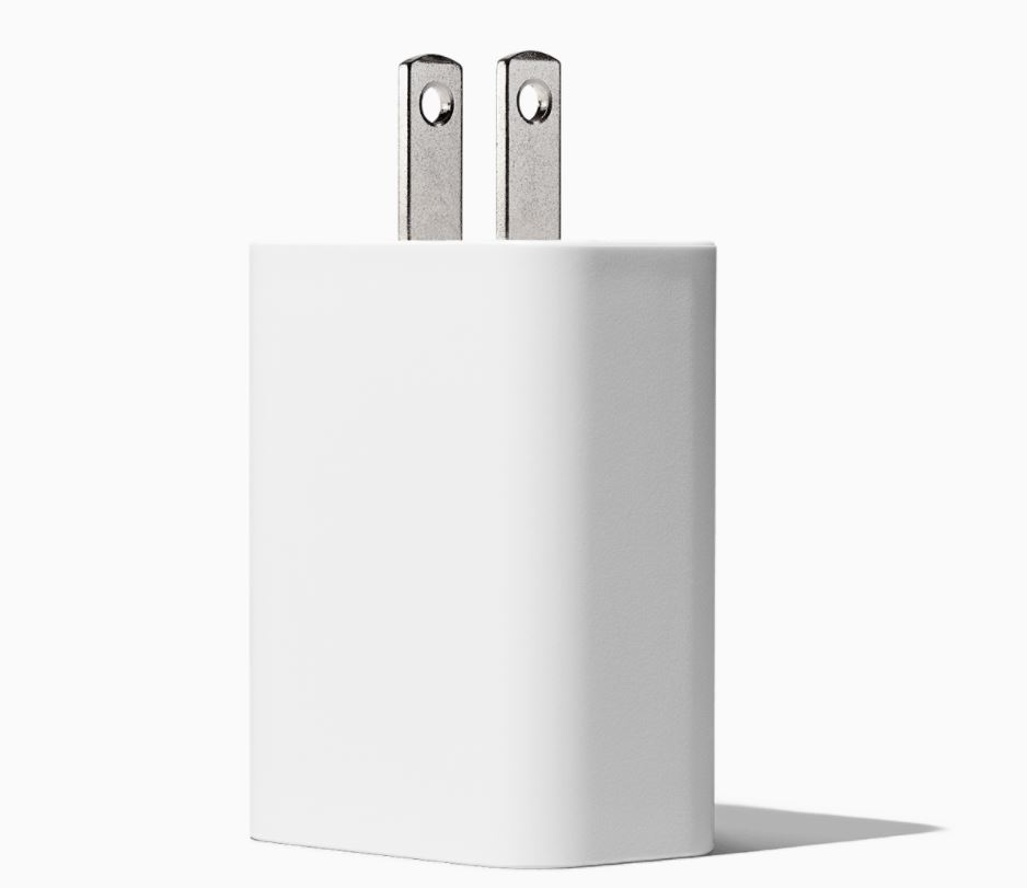 Google - Power adapter - 18 Watt (24 pin USB-C) - white - image 3 of 9