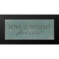 thumbnail image 2 of Grey, Jace 24x12 Black Modern Framed Museum Art Print Titled - Love is, 2 of 5