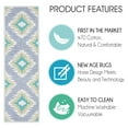 thumbnail image 4 of SussexHome Tetra Design 9" X 28" Stair Treads - 70 % Cotton Anti-Slip Carpet Strips for Indoor Stairs-Easy to Install Stair Treads with Double Adhesive Tape-Safe, Extra-Grip, 13-Pack-Teal, 4 of 9